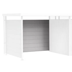 Biohort Highline Rückwand Für Seitendach Silber-Metallic