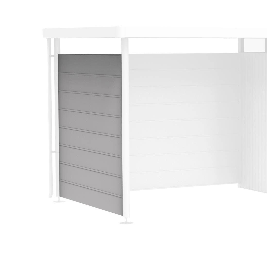 Biohort Highline Seitenwand Für Seitendach Silber-Metallic 1 Biohort Highline Seitenwand Für Seitendach Silber-Metallic