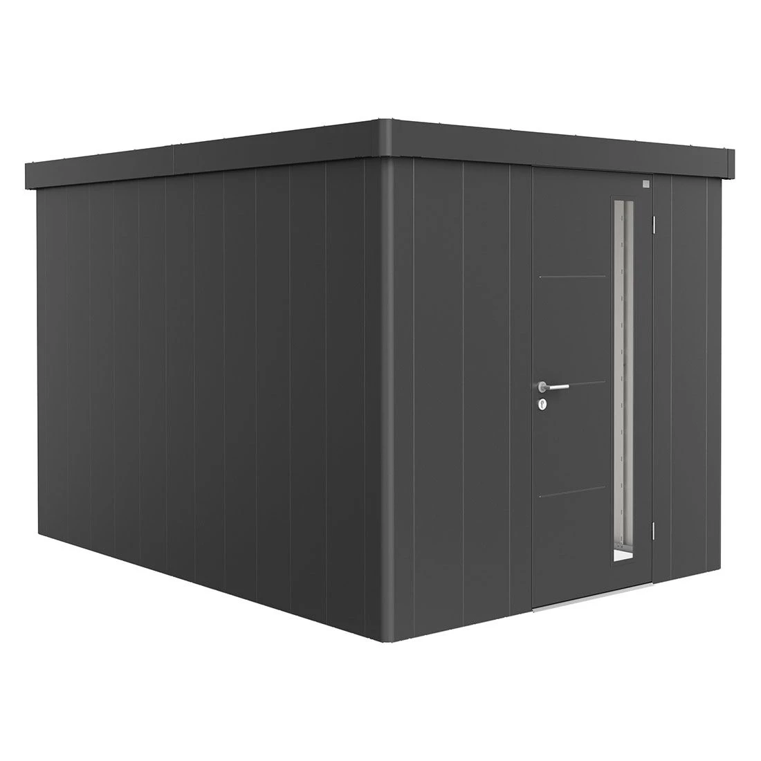 Biohort Neo Gerätehaus Standardtür Dunkelgrau-Metallic 1 Biohort Neo Gerätehaus Standardtür Dunkelgrau-Metallic