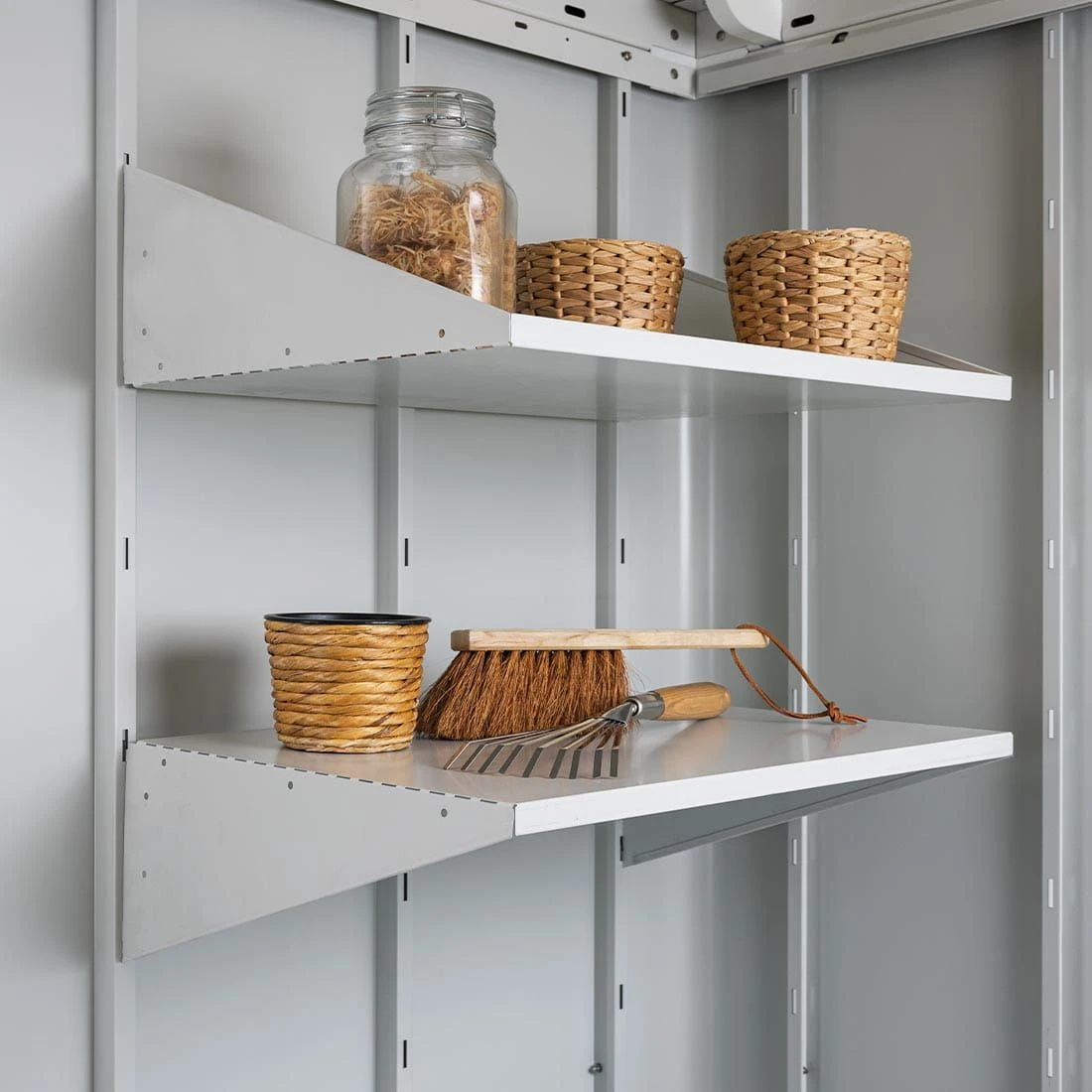 Biohort Neo Regalboden-Set Grau-weiß 2 Biohort Neo Regalboden-Set Grau-weiß – Bild 2