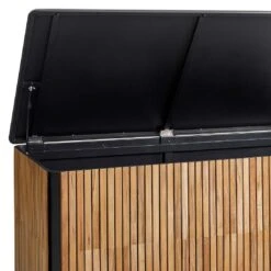 Cane-Line Combine Gartenbox Groß Teak/Aluminium Natur/Lava Grey -Garten Paradies Verkauf cane line combine kissentruhe gross teak aluminium 1463465 4