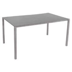 Cane-Line Pure Gartentisch 150x90cm Aluminium/Keramik Light Grey/Basalt