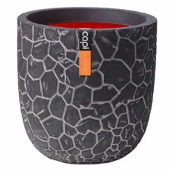 Capi Clay Pflanztopf 43x41 Cm Kunststoff Anthrazit