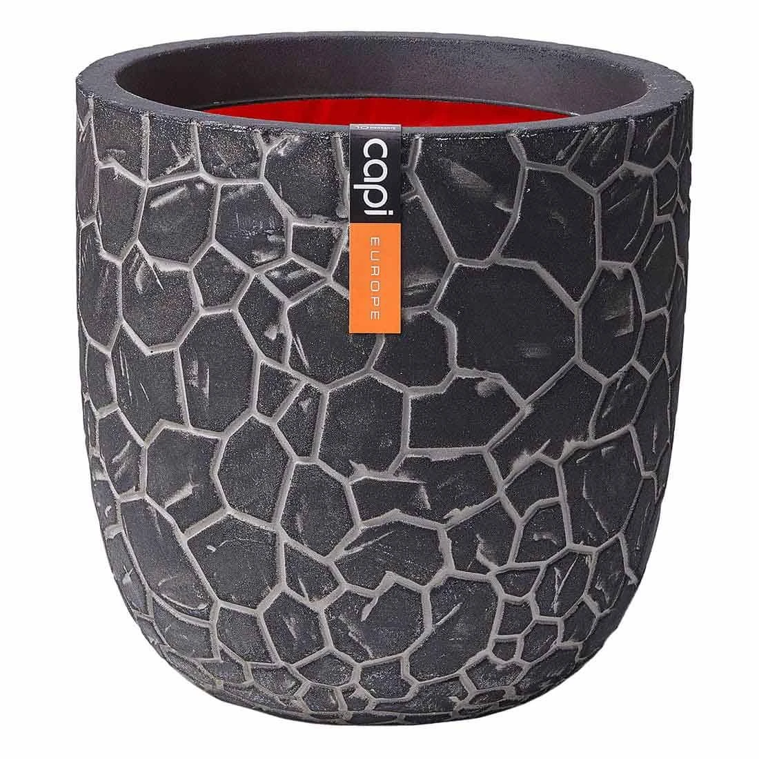 Capi Clay Pflanztopf 43x41 Cm Kunststoff Anthrazit 1 Capi Clay Pflanztopf 43x41 Cm Kunststoff Anthrazit