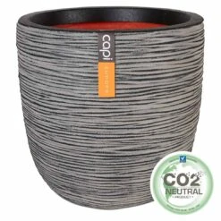 Capi Nature Rib Pflanztopf Ø55x53cm Kunststoff Anthrazit