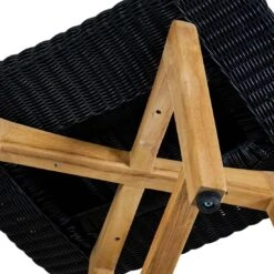 OUTLIV. Clovelly Loungesessel Inkl. Hocker Teak/Polyrattan Natur/Schwarz -Garten Paradies Verkauf clovelly loungesessel inkl hocker teak recycelt polyrattan 1392229 6