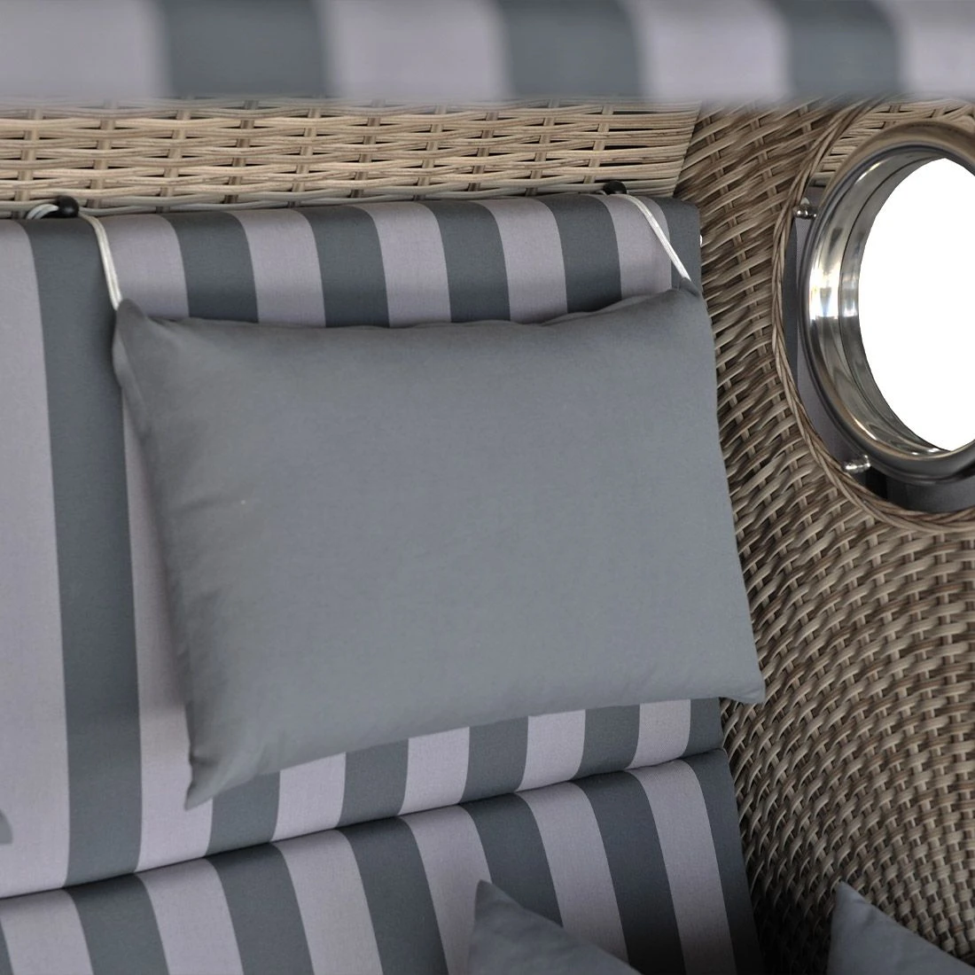 DeVries Pure Greenline 175XL Strandkorb Geflecht/Akazie Ice Flower 8 DeVries Pure Greenline 175XL Strandkorb Geflecht/Akazie Ice Flower – Bild 8