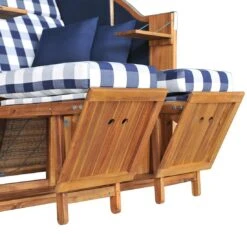 DeVries Trend 45 Strandkorb Akazie/Geflecht Des.743 Walnuss -Garten Paradies Verkauf devries trend 45 strandkorb akazie geflecht des 743 walnuss 1245984 3