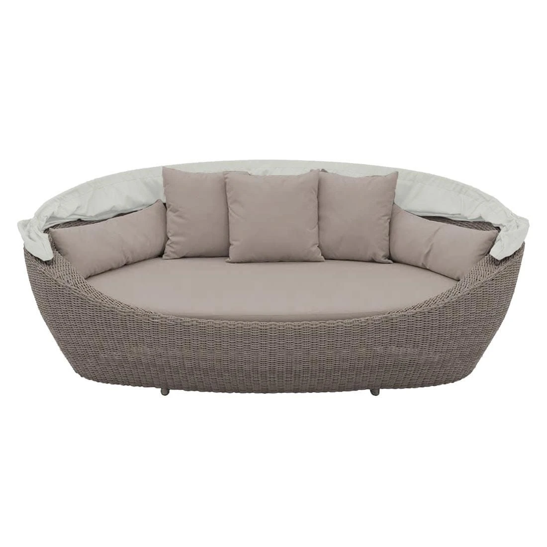 Domus Ventures Paradiso Loungeinsel Halbrundgeflecht/Olefin Vintage/Grey Wash 2 Domus Ventures Paradiso Loungeinsel Halbrundgeflecht/Olefin Vintage/Grey Wash – Bild 2