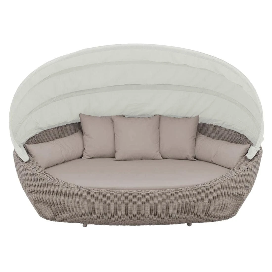 Domus Ventures Paradiso Loungeinsel Halbrundgeflecht/Olefin Vintage/Grey Wash 4 Domus Ventures Paradiso Loungeinsel Halbrundgeflecht/Olefin Vintage/Grey Wash – Bild 4