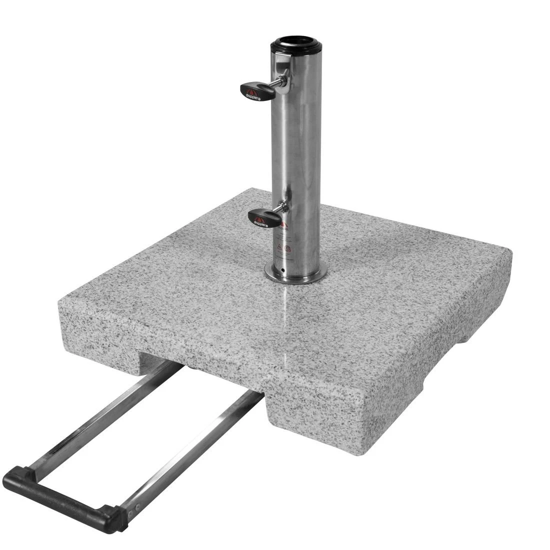Doppler Active Granitsockel 40 Kg - Trolley Mit Griff Hellgrau 3 Doppler Active Granitsockel 40 Kg - Trolley Mit Griff Hellgrau – Bild 3