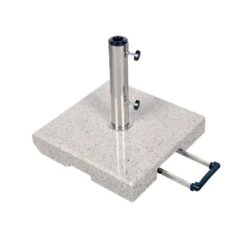 Doppler Active Granitsockel 70 Kg - Trolley Mit Griff Hellgrau