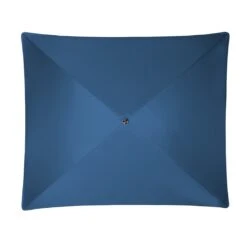 Doppler Sunline Waterproof Mittelstockschirm 230x190cm Anthrazit/Blau -Garten Paradies Verkauf doppler sunline waterproof balkonschirm 230x190cm m volant anthrazit blau 1300808 3