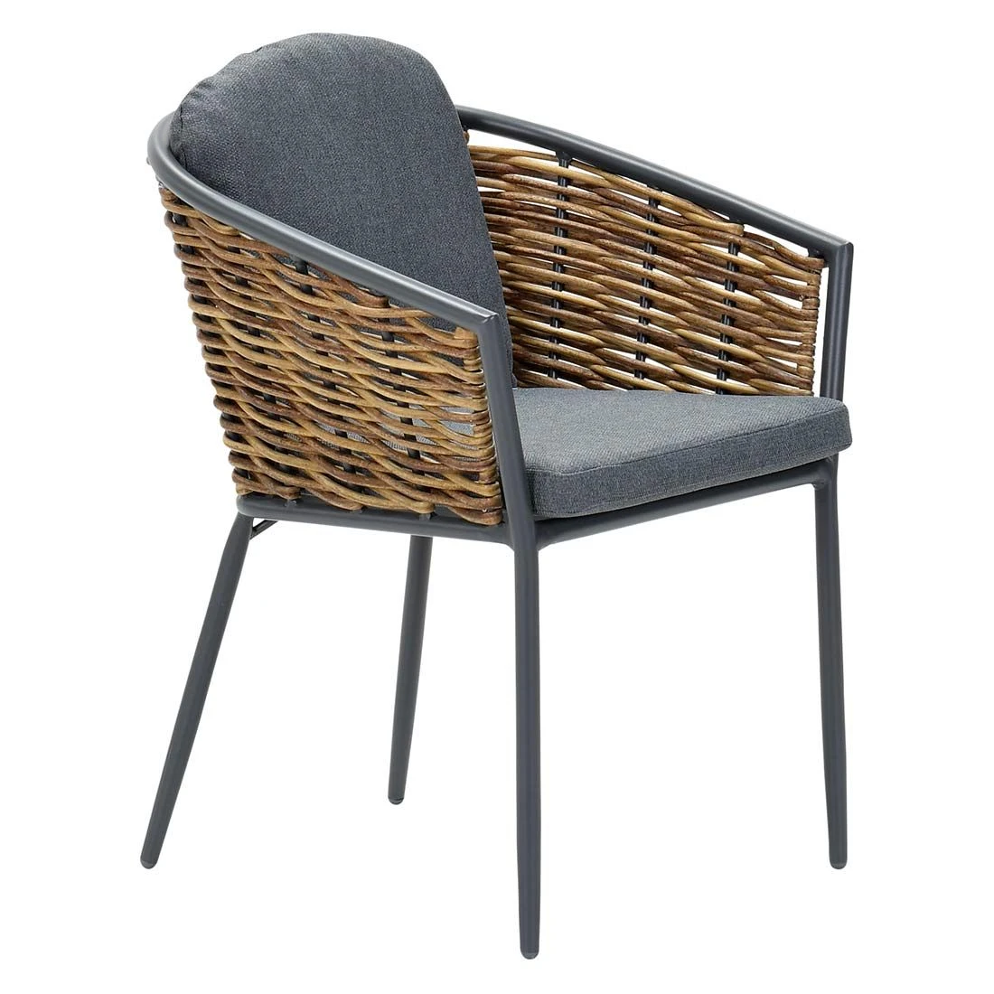 Garden Impressions Bali Gartensessel Aluminium/Rattan Carbon Black/Mystic Grey 1 Garden Impressions Bali Gartensessel Aluminium/Rattan Carbon Black/Mystic Grey