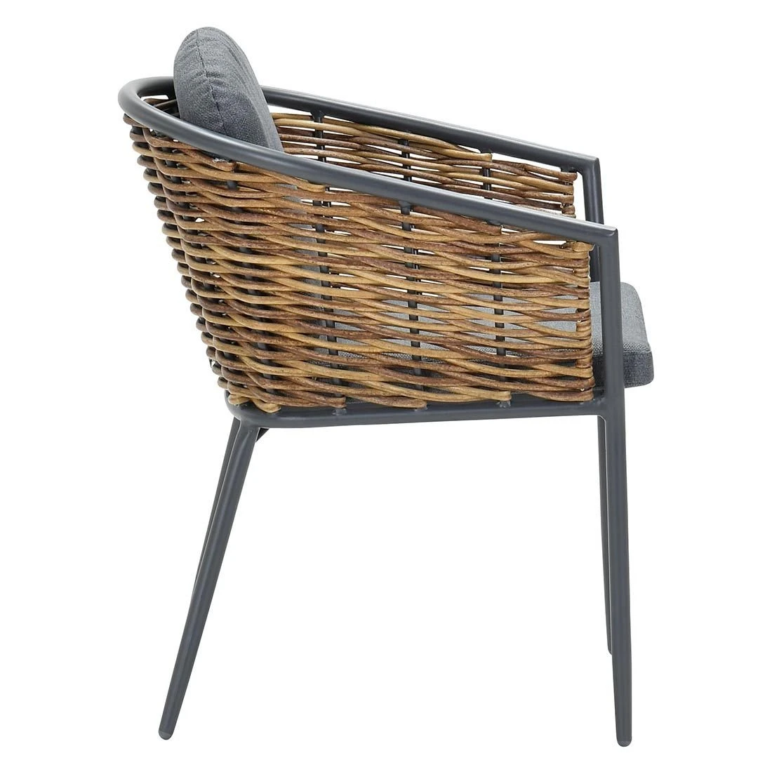 Garden Impressions Bali Gartensessel Aluminium/Rattan Carbon Black/Mystic Grey 3 Garden Impressions Bali Gartensessel Aluminium/Rattan Carbon Black/Mystic Grey – Bild 3