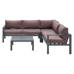 Garden Impressions Bianca Ecklounge Aluminium/Polyester Carbon Black/Copper