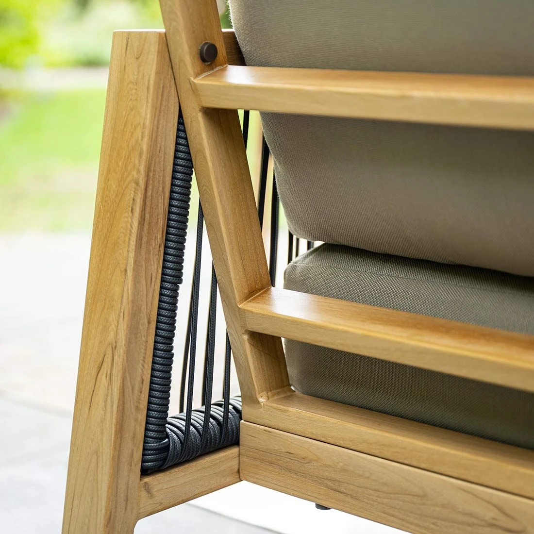 Garden Impressions Decala Dininglounge 5-tlg. Aluminium/Rope/Textilene Teaklook/Taupe 8 Garden Impressions Decala Dininglounge 5-tlg. Aluminium/Rope/Textilene Teaklook/Taupe – Bild 8