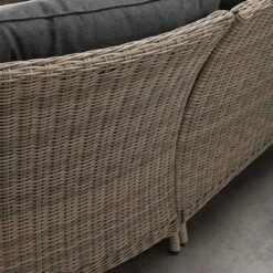 Garden Impressions Milwaukee Dininglounge Geflecht/Spun Polyester Vintage Willow/Reflex Black -Garten Paradies Verkauf garden impressions milwaukee loungeecke 4 teilig geflecht 6
