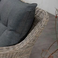 Garden Impressions Milwaukee Dininglounge Geflecht/Spun Polyester Vintage Willow/Reflex Black -Garten Paradies Verkauf garden impressions milwaukee loungeecke 4 teilig geflecht 7