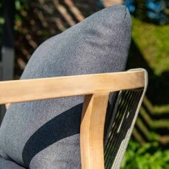 Garden Impressions Santos Dininglounge 5-tlg. Akazie/Kunstfaser Akazie White Wash/Anthrazit -Garten Paradies Verkauf garden impressions santos dininglounge 5 tlg links akazie polster 1436152 7