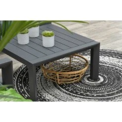 Garden Impressions Zion Ecklounge Aluminium/Polster Carbon Black/Mystic Grey -Garten Paradies Verkauf garden impressions zion loungeecke aluminium polster 1350143 10