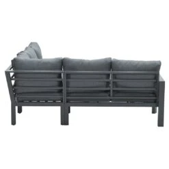 Garden Impressions Zion Ecklounge Aluminium/Polster Carbon Black/Mystic Grey -Garten Paradies Verkauf garden impressions zion loungeecke aluminium polster 1350143 5
