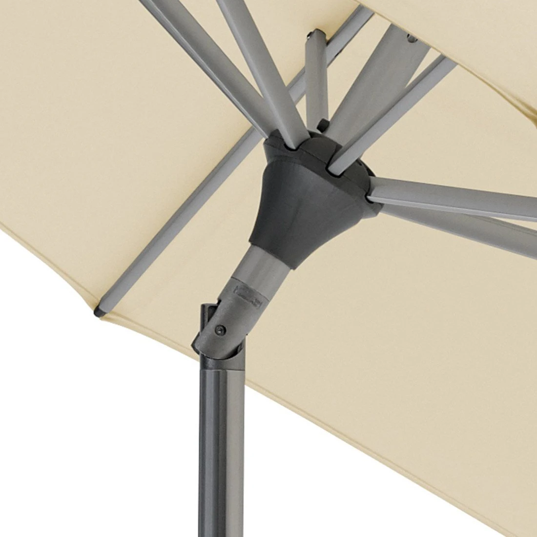 Glatz Alu Twist Mittelstockschirm Ø330cm Ash 3 Glatz Alu Twist Mittelstockschirm Ø330cm Ash – Bild 3