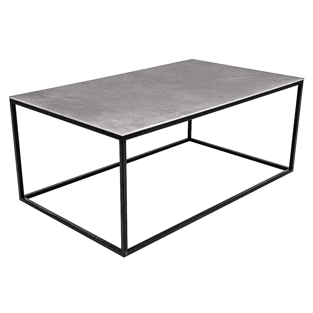 GRADEL Frame Alex Loungetisch 100x60cm Eisen/Keramik Schwarz/Betongrau 1 GRADEL Frame Alex Loungetisch 100x60cm Eisen/Keramik Schwarz/Betongrau