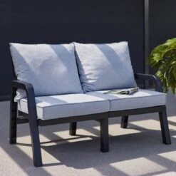 Hartman Ibiza Gartenbank 120 Cm Kunststoff/Olefin Anthrazit/Hellgrau