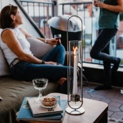 Höfats Oval Candle 55 Kerzenhalter Edelstahl/Glas Silber -Garten Paradies Verkauf hoefats oval candle 55 kerzenhalter edelstahl glas 1501745 3