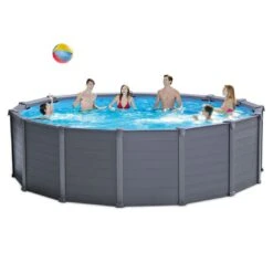 Intex Graphite Panel Pool-Set Ø478x124cm Graphit -Garten Paradies Verkauf intex graphite panel pool set o478x124cm graphit 1186353 8