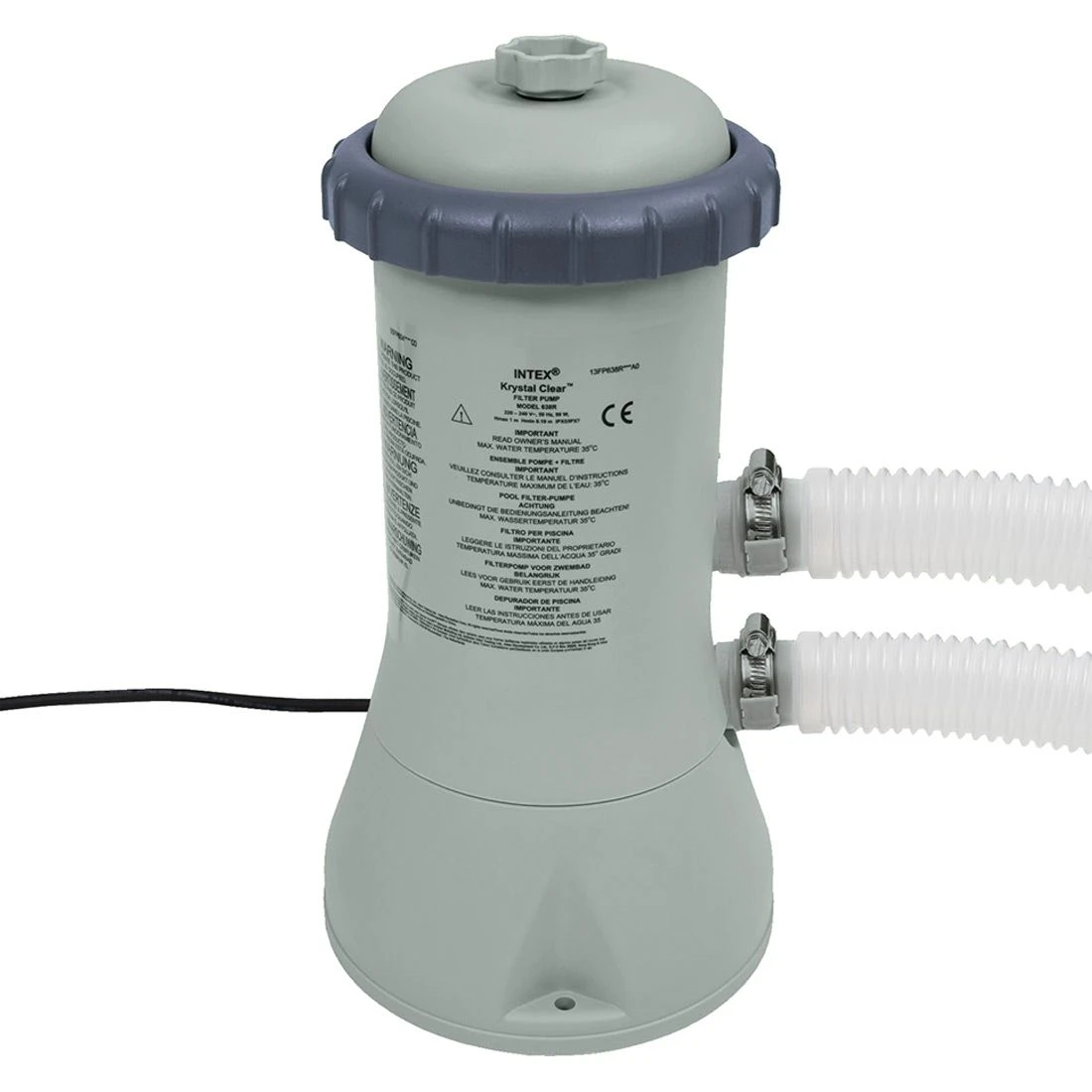 Intex PrismFrame Pool-Set Inkl GS-Filterpumpe Ø427x107cm Grau 4 Intex PrismFrame Pool-Set Inkl GS-Filterpumpe Ø427x107cm Grau – Bild 4