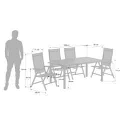 Kettler Basic Plus Gartenmöbelset 5-tlg. Mit Tisch160x90cm Anthrazit -Garten Paradies Verkauf kettler basic plus gartenmoebelset 5 tlg mit tisch160x90cm 1426516 3