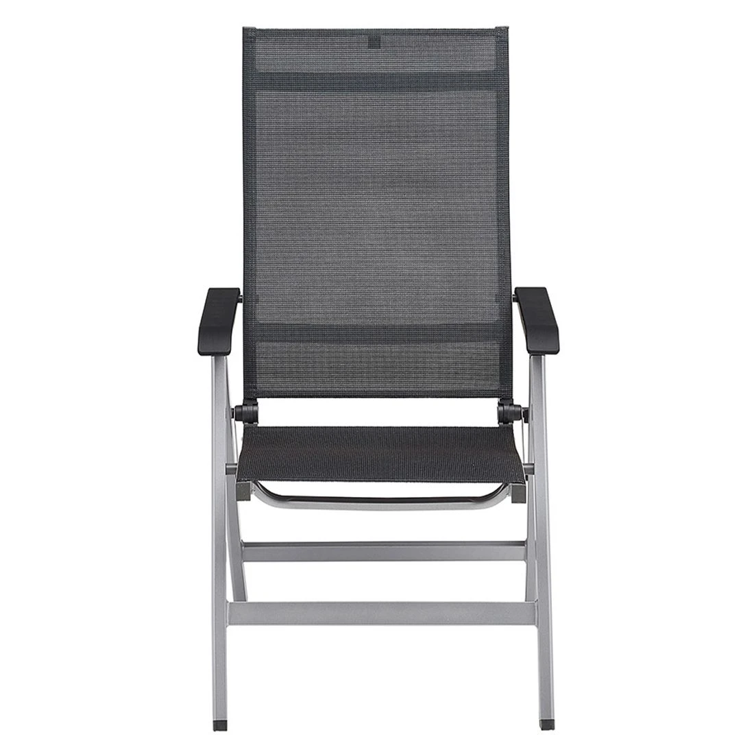 Kettler Basic+ Premium Klappsessel Aluminium/Textilene Silber/Lakritz 6 Kettler Basic+ Premium Klappsessel Aluminium/Textilene Silber/Lakritz – Bild 6