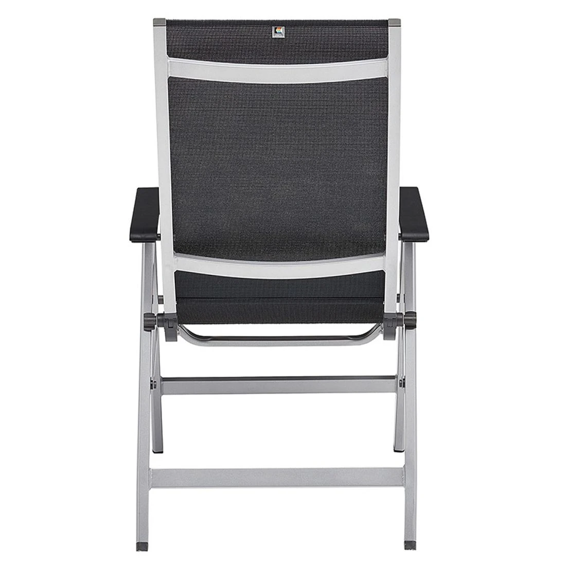 Kettler Basic+ Premium Klappsessel Aluminium/Textilene Silber/Lakritz 8 Kettler Basic+ Premium Klappsessel Aluminium/Textilene Silber/Lakritz – Bild 8