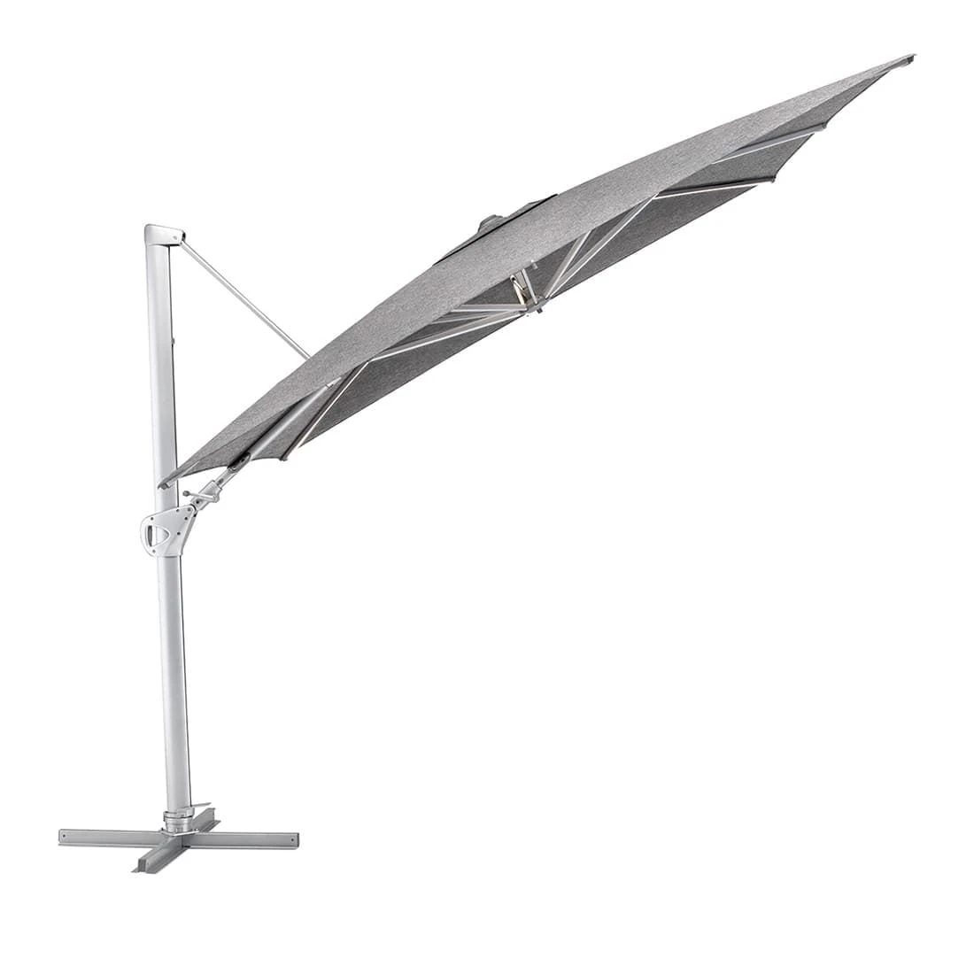 Kettler Easy Swing Ampelschirm 300x300cm Aluminium/Polyester Silber/Charcoal 1 Kettler Easy Swing Ampelschirm 300x300cm Aluminium/Polyester Silber/Charcoal