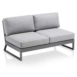 Kettler Ocean Skid Platform Gartensofa Mit Loungetisch Alu/Olefin Anthrazit/Hellgrau -Garten Paradies Verkauf kettler ocean skid 2 sitzer lounge mit tisch 70x70cm 1395870 2