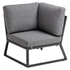 Kettler Ocean Skid Ecklounge 6-tlg. Aluminium/Olefin Anthrazit/Hellgrau Meliert -Garten Paradies Verkauf kettler ocean skid dininglounge 6 tlg aluminium olefin 1351342 4