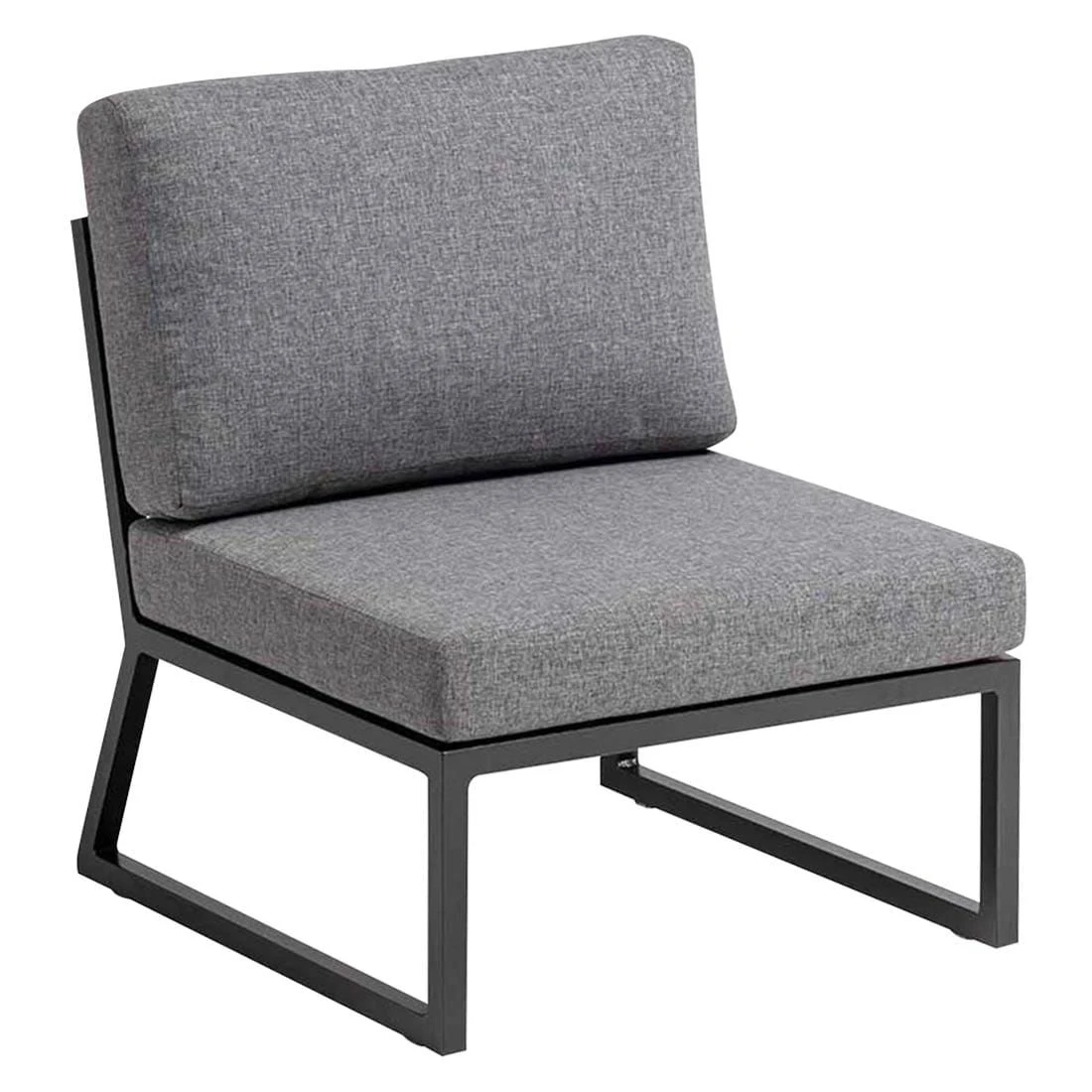 Kettler Ocean Skid Dininglounge 7-tlg. Aluminium/Olefin Anthrazit/Hellgrau Meliert 5 Kettler Ocean Skid Dininglounge 7-tlg. Aluminium/Olefin Anthrazit/Hellgrau Meliert – Bild 5