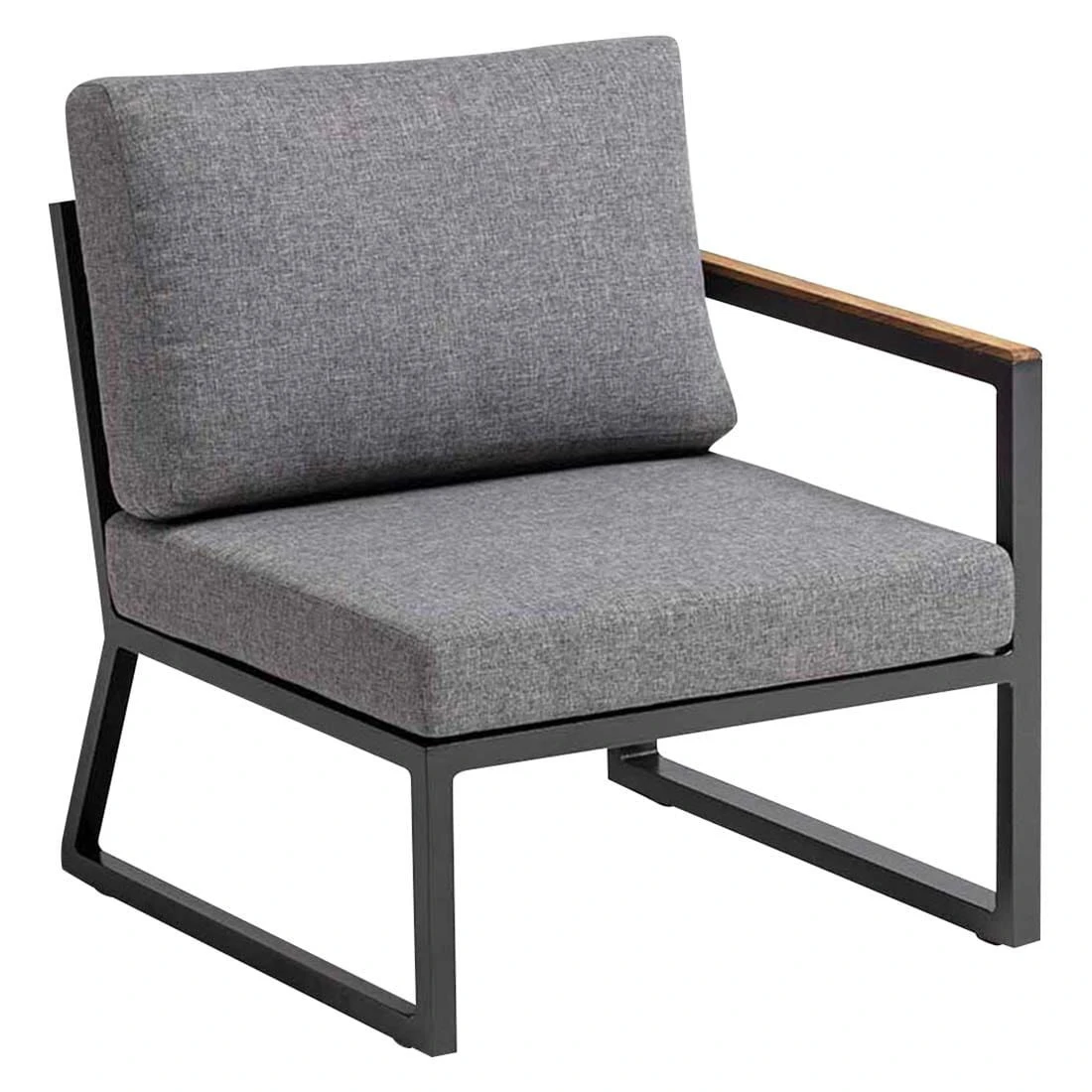 Kettler Ocean Skid Dininglounge 8-tlg. Aluminium/Olefin Anthrazit/Hellgrau Meliert 6 Kettler Ocean Skid Dininglounge 8-tlg. Aluminium/Olefin Anthrazit/Hellgrau Meliert – Bild 6