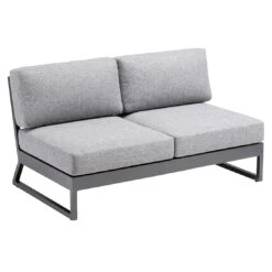 Kettler Ocean Skid Platform Ecklounge 7-tlg. Mit Loungetisch 70x70cm Alu/Olefin Anthrazit/Grau -Garten Paradies Verkauf kettler ocean skid loungecke 7 tlg mit tisch 70x70cm 1395859 2