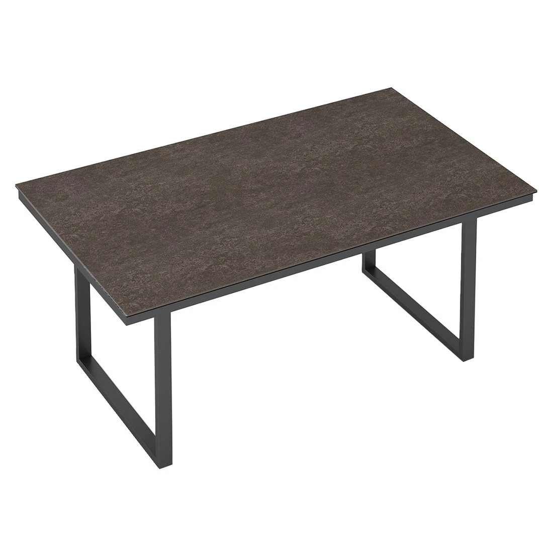 Kettler Skate Gartentisch 160x95cm Aluminium/Keramik-Glas Anthrazit/Grau-Taupe 2 Kettler Skate Gartentisch 160x95cm Aluminium/Keramik-Glas Anthrazit/Grau-Taupe – Bild 2