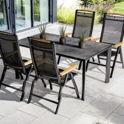 Kettler Gartentisch-Platte 160x95cm HPL Titanit Anthrazit -Garten Paradies Verkauf kettler tischplatte 160x95cm hpl 1466391 4