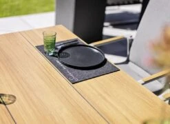 Kettler Gartentisch-Platte 95x95 Cm HPL Teak-Optik Mit Fräsung -Garten Paradies Verkauf kettler tischplatte 95x95 cm hpl 1439573 3