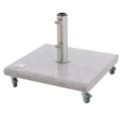 Knirps Schirmständer Granit 40 Kg Mit 4 Rollen Granit Hell