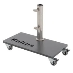 Knirps Schirmständer Stahlplatte 25kg (50x25) Mit Rollen Anthrazit