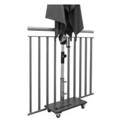 Knirps Schirmständer Stahlplatte 25kg (50x25) Mit Rollen Anthrazit -Garten Paradies Verkauf knirps schirmstander stahlplatte 25kg 50x25 mit rollen anthrazit 1246336 7