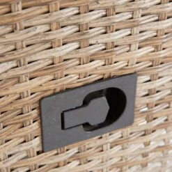 LC Garden Monaco Dininglounge 4-teilig Geflecht Inklusive Tisch Natur Mix/Grau -Garten Paradies Verkauf l c wholesaler monaco loungegruppe 4 teilig geflecht inkl tisch natur mix 1093183 3