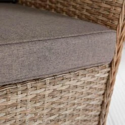 LC Garden Monaco Dininglounge 4-teilig Geflecht Inklusive Tisch Natur Mix/Grau -Garten Paradies Verkauf l c wholesaler monaco loungegruppe 4 teilig geflecht inkl tisch natur mix 1093183 9