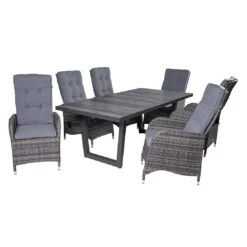 LC Garden Bailado Gartensessel Geflecht/Polyester Omega Grau/Grau -Garten Paradies Verkauf lc garden bailado verstellsessel geflecht polster omega grau grau 1248239 6